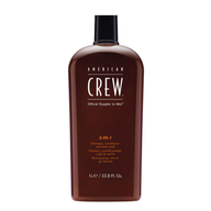 American Crew - 3-in-1 Shampoo, Conditioner and Body Wash, liter