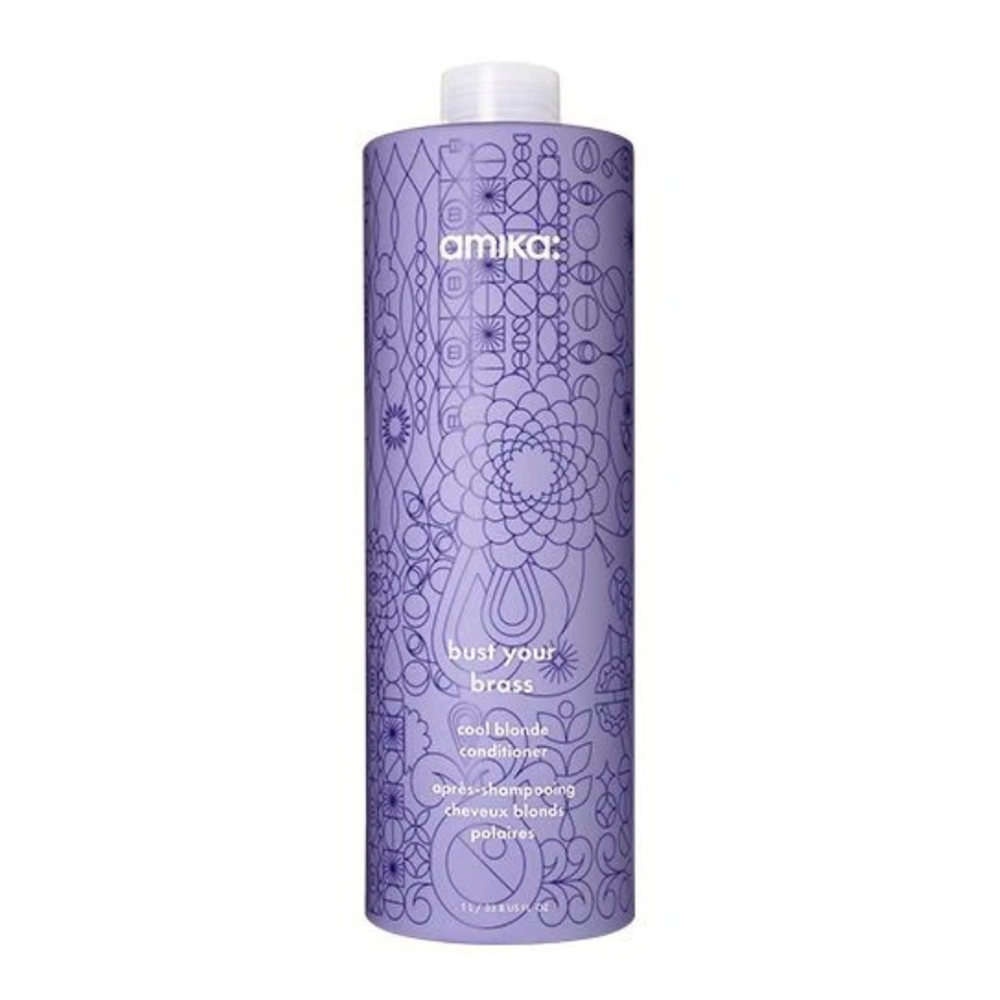 Amika: - Bust Your Brass - Après-shampooing cheveux blonds 1L