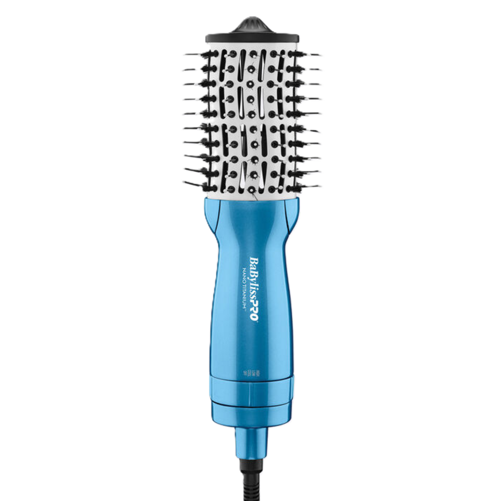 BabylissPro - Nano Titanium - Brosse ionique ovale à air chaud 2po compacte