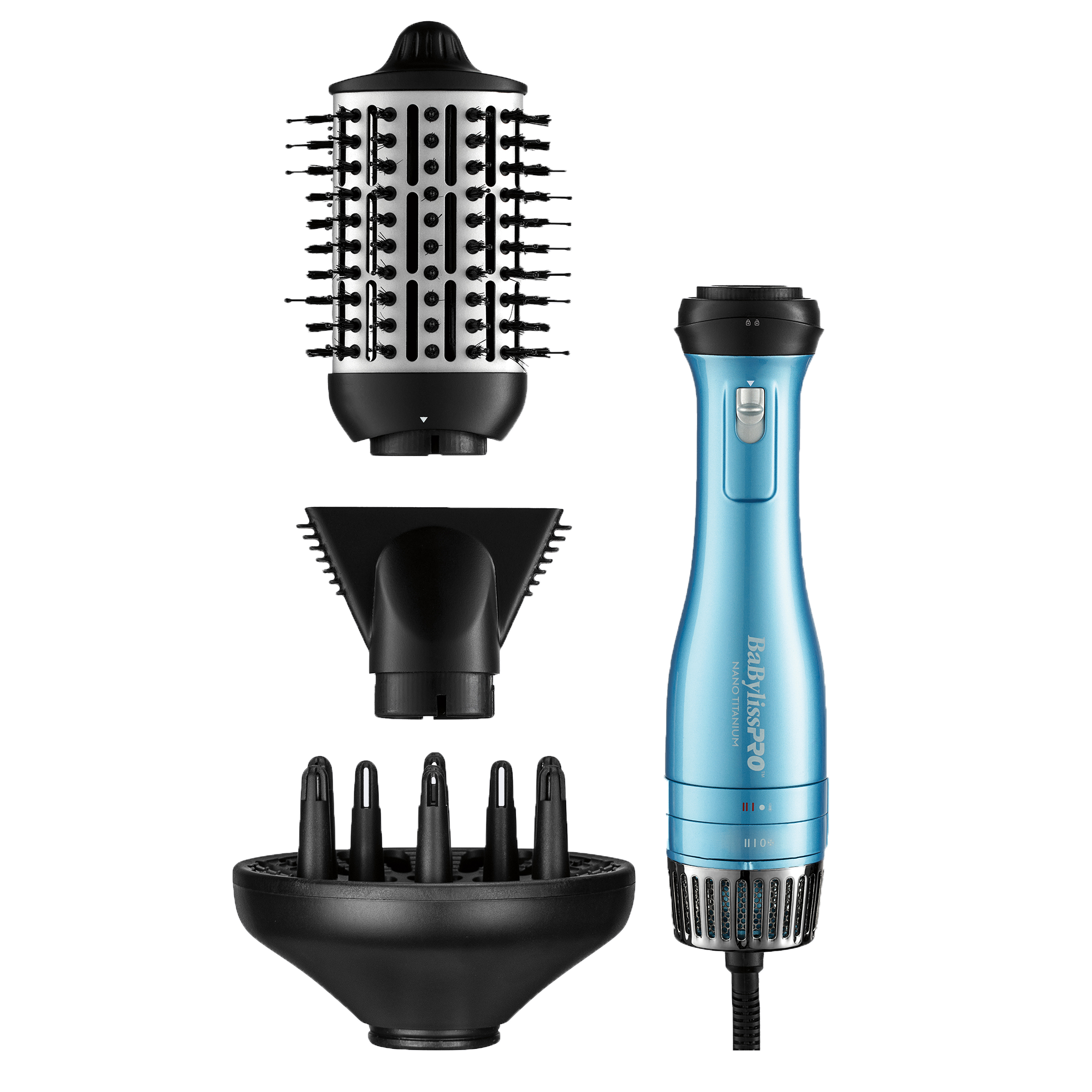 BabylissPro - Nano Titanium - Brosse séchoir 3 en 1