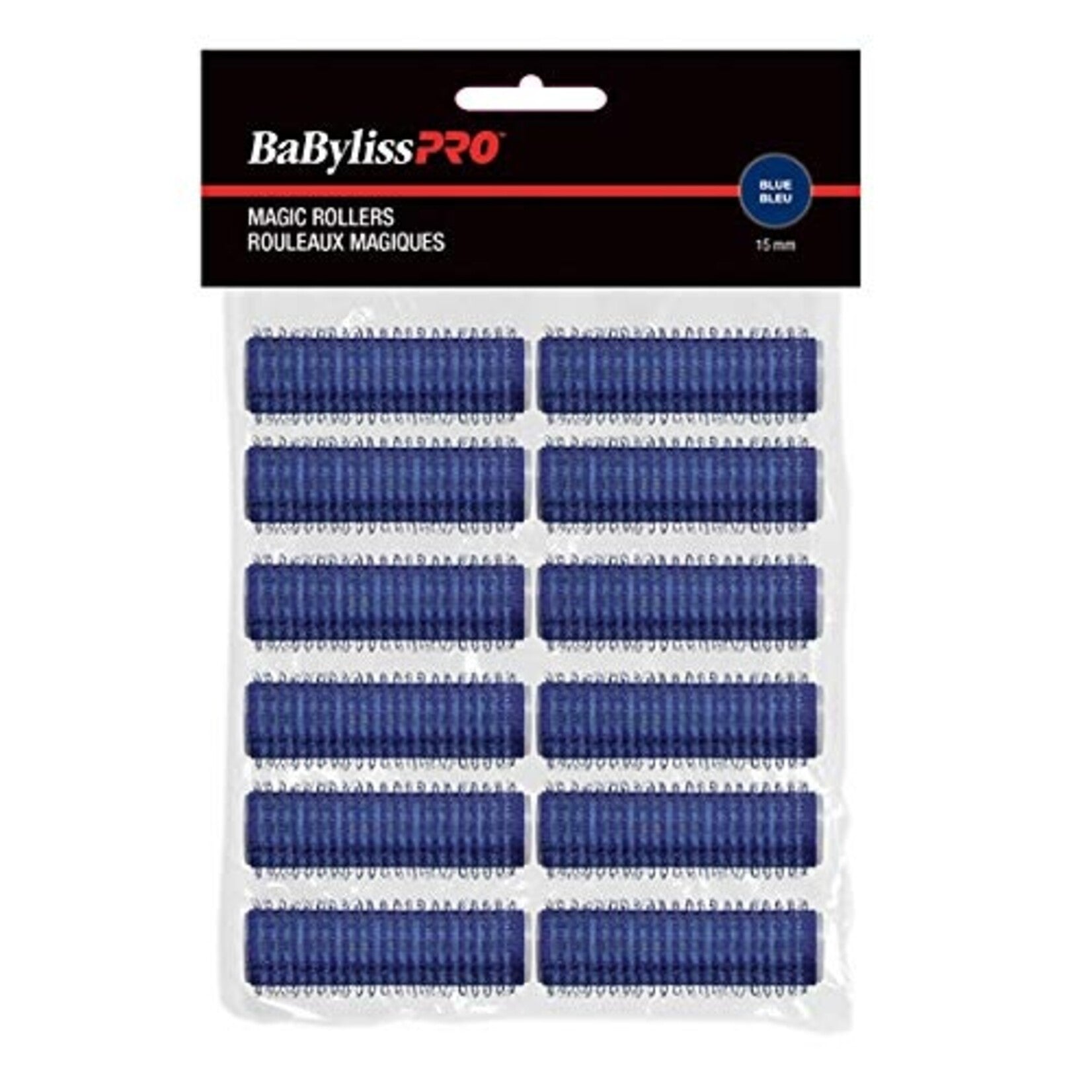 BabylissPro - Rouleaux velcro bleu 15mm
