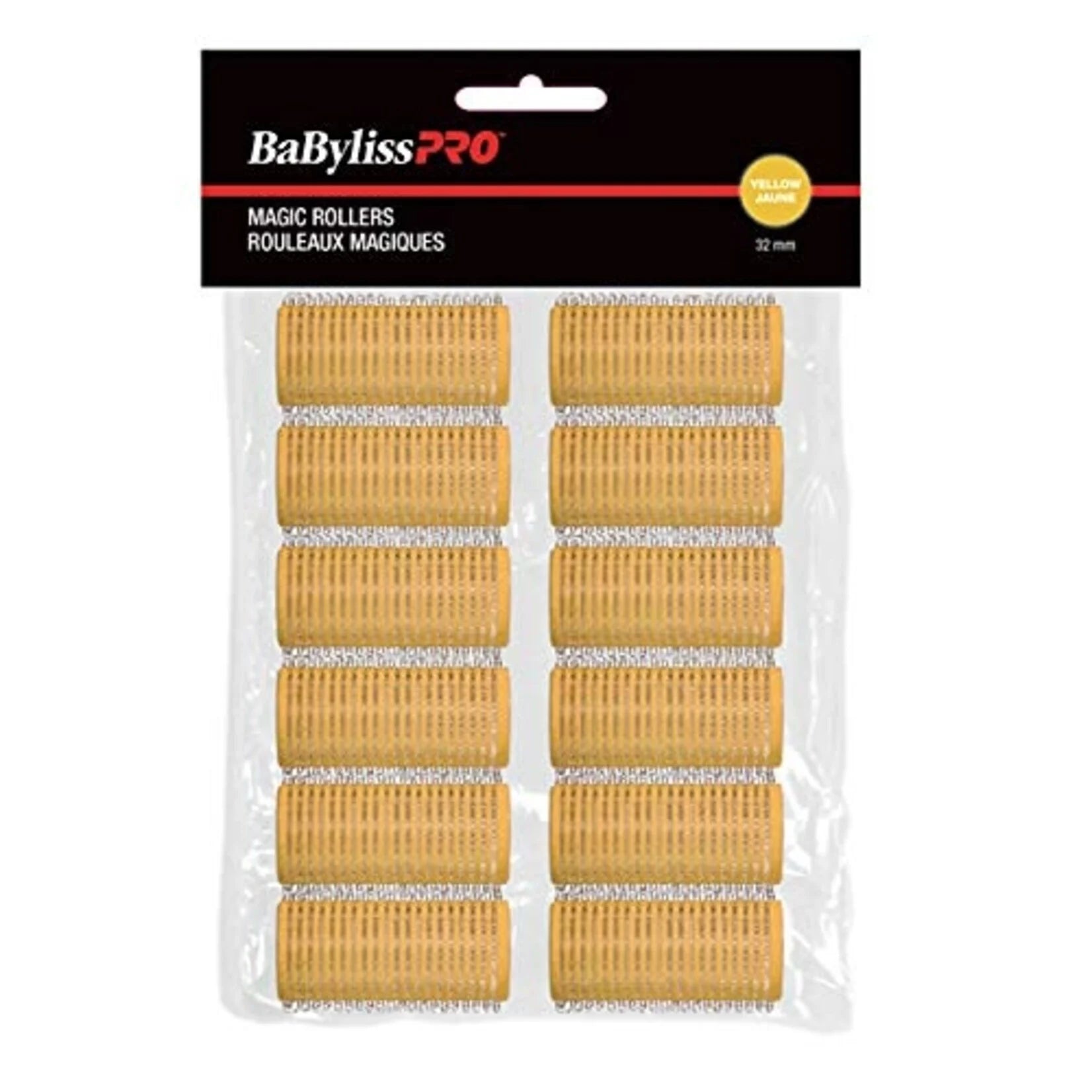 BabylissPro - Rouleaux velcro jaune 32mm