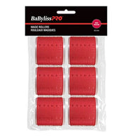 BabylissPro - Rouleaux velcro rouge 65mm