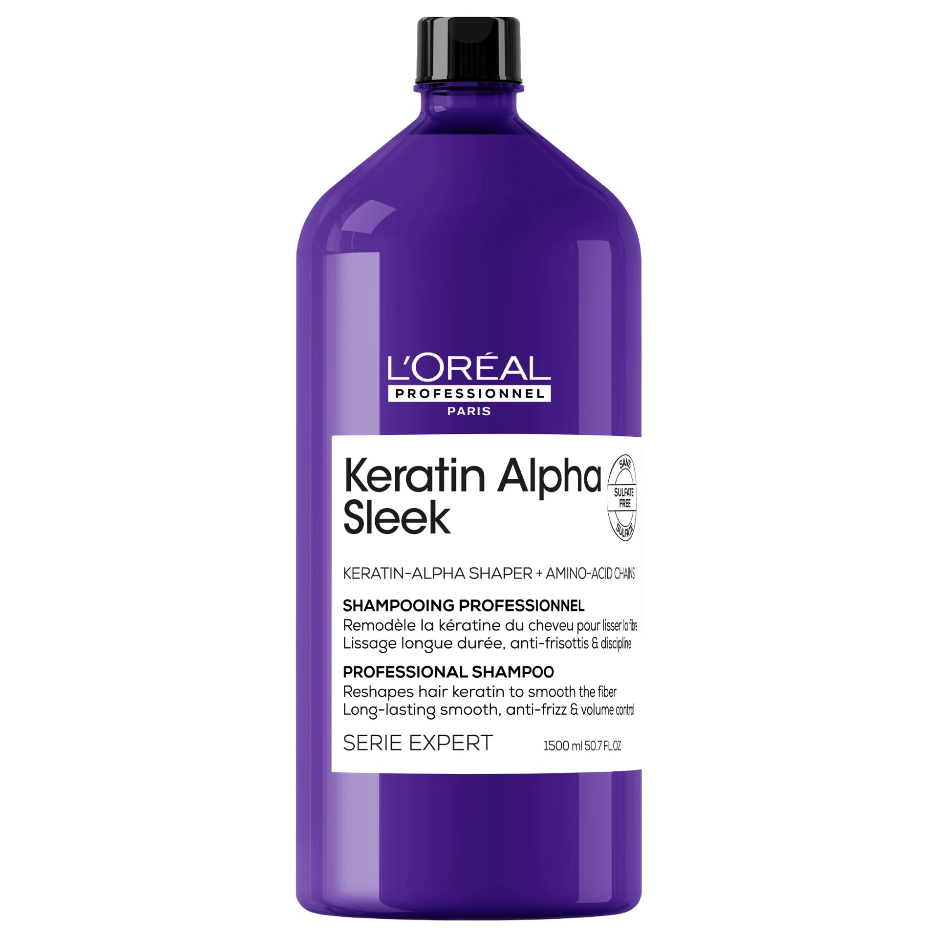 L'Oréal Professionnel - Keratin alpha sleek - Shampooing 1500ml