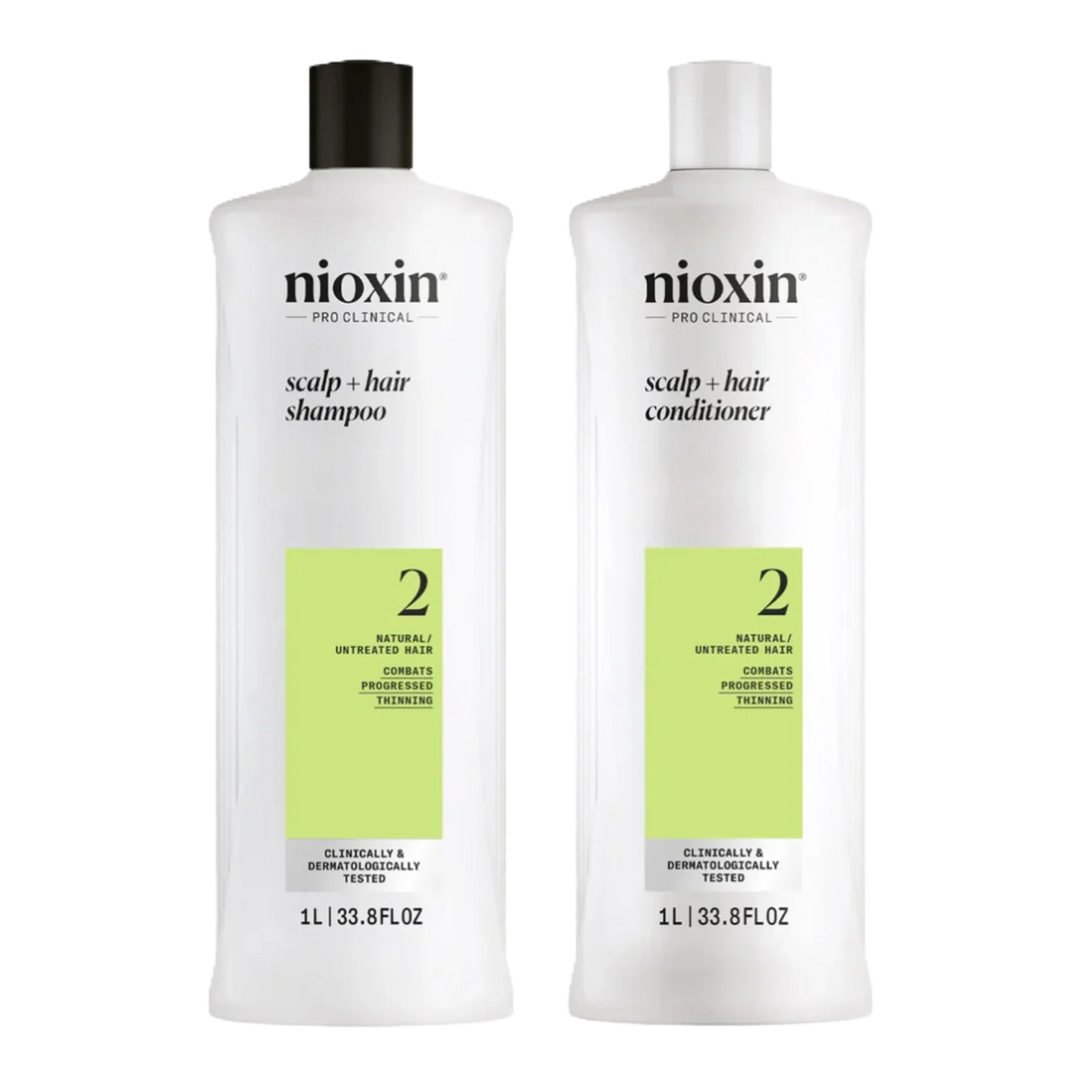 Nioxin - Système 2 -  Duo shampooing et revitalisant format 1L