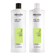 Nioxin - Système 2 -  Duo shampooing et revitalisant format 1L