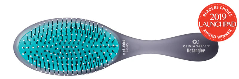 Olivia Garden - Detangler - Brush for medium to thick hair - Black