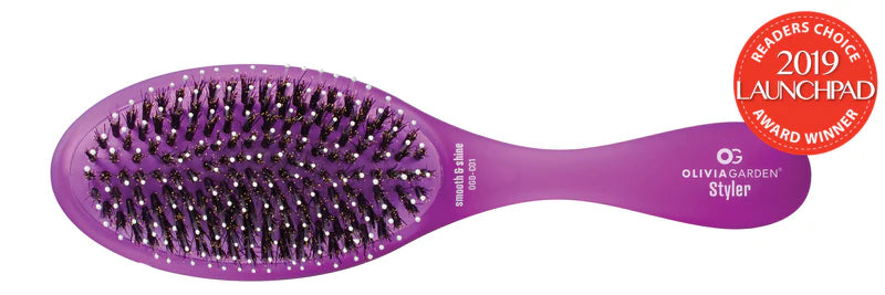 Olivia Garden - Detangler - Brosse pour cheveux moyens à épais - Mauve