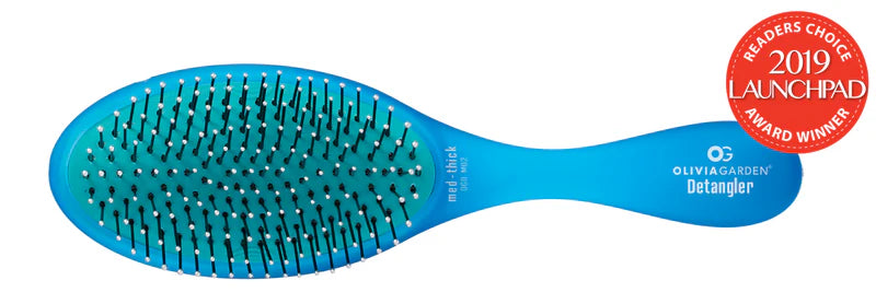 Olivia Garden - Detangler - Brosse pour cheveux fins à moyens - Bleu