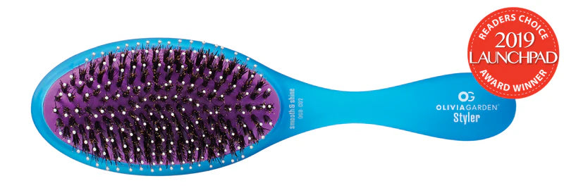 Olivia Garden - Detangler - Brosse pour cheveux moyens à épais - Bleu