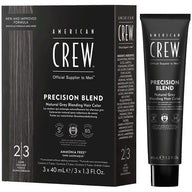 American Crew - Precision blend coloration 2/3 naturel foncé  3x40ml