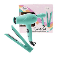 Aria Beauty - Ensemble de voyage - Mini fer plat & séchoir - Vert menthe