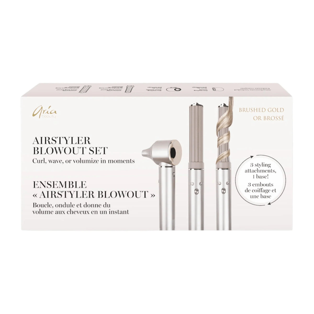 Aria - Ensemble séchoir multicoiffant - Rose gold