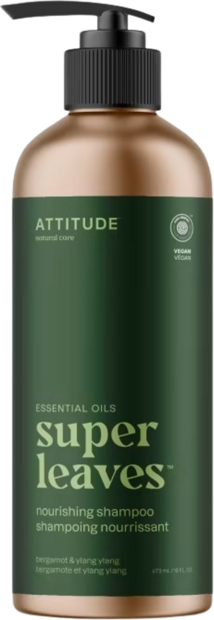 Attitude - Super leaves - Nourishing shampoo - Bergamot and ylang ylang 473ml