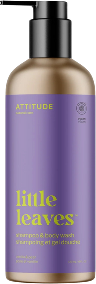 Attitude - Little leaves - Shampooing et gel douche - Poire et vanille 473ml