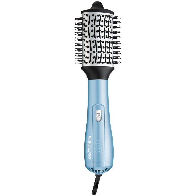 BabylissPro - Nano Titanium - Brosse ionique ovale à air chaud 3 Po