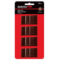 BabylissPro - Pinces à cheveux - Bobby pins - Brunes 60pcs