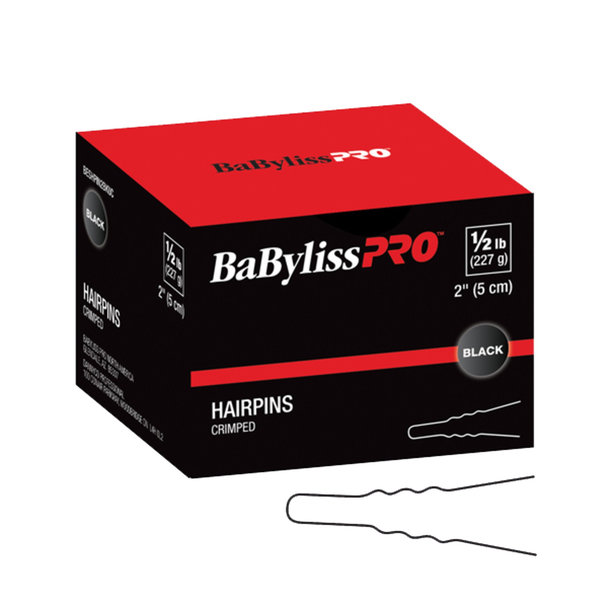 BabylissPro - Hairpins - Épingles gauffrurées brunes 2'' boîte de 1/2lbs