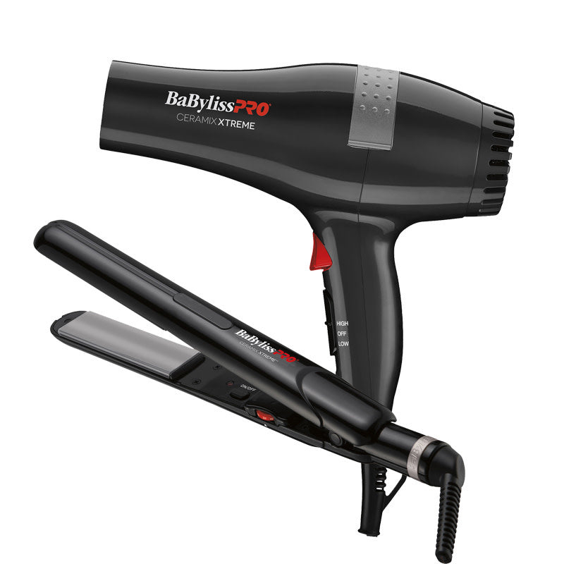 BabylissPro - Ceramix Xtreme - Flat Iron and Dryer Duo