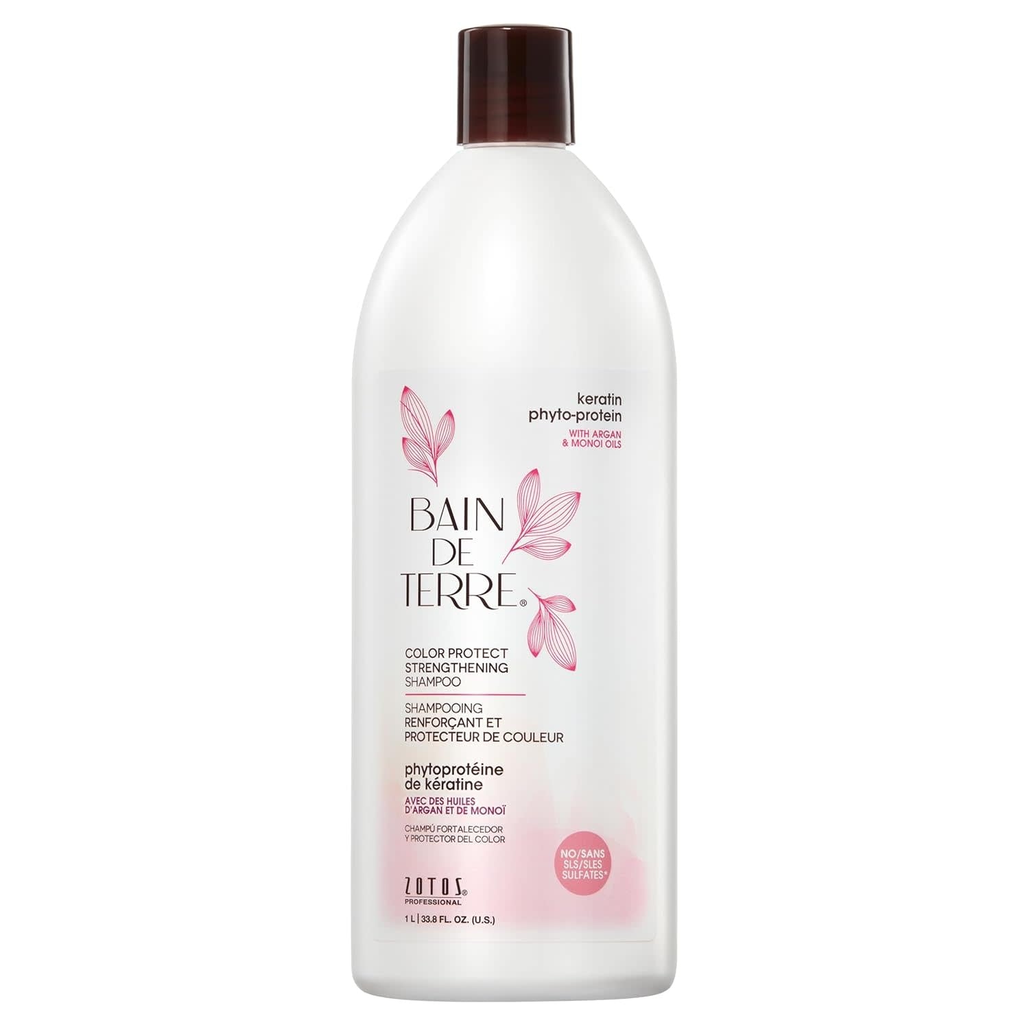 Bain De Terre - Keratin Phyto-Protein - Shampooing renforçant 1L