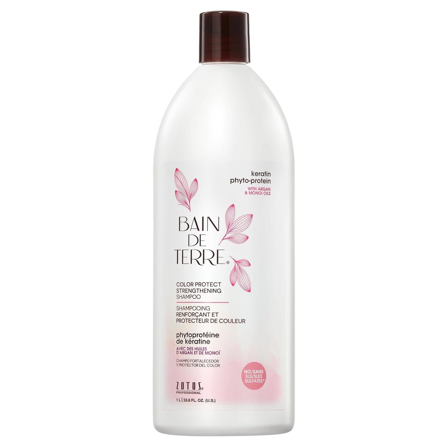 Bain De Terre - Keratin Phyto-Protein - Shampooing renforçant 1L