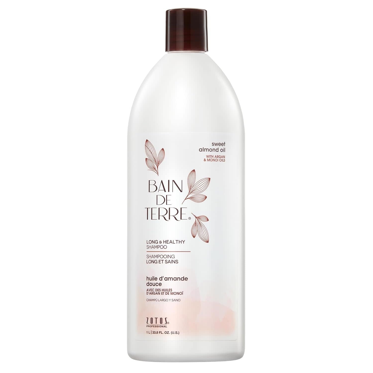 Bain De Terre - Sweet Almond Oil - Healthy & Long Hair Shampoo 1L