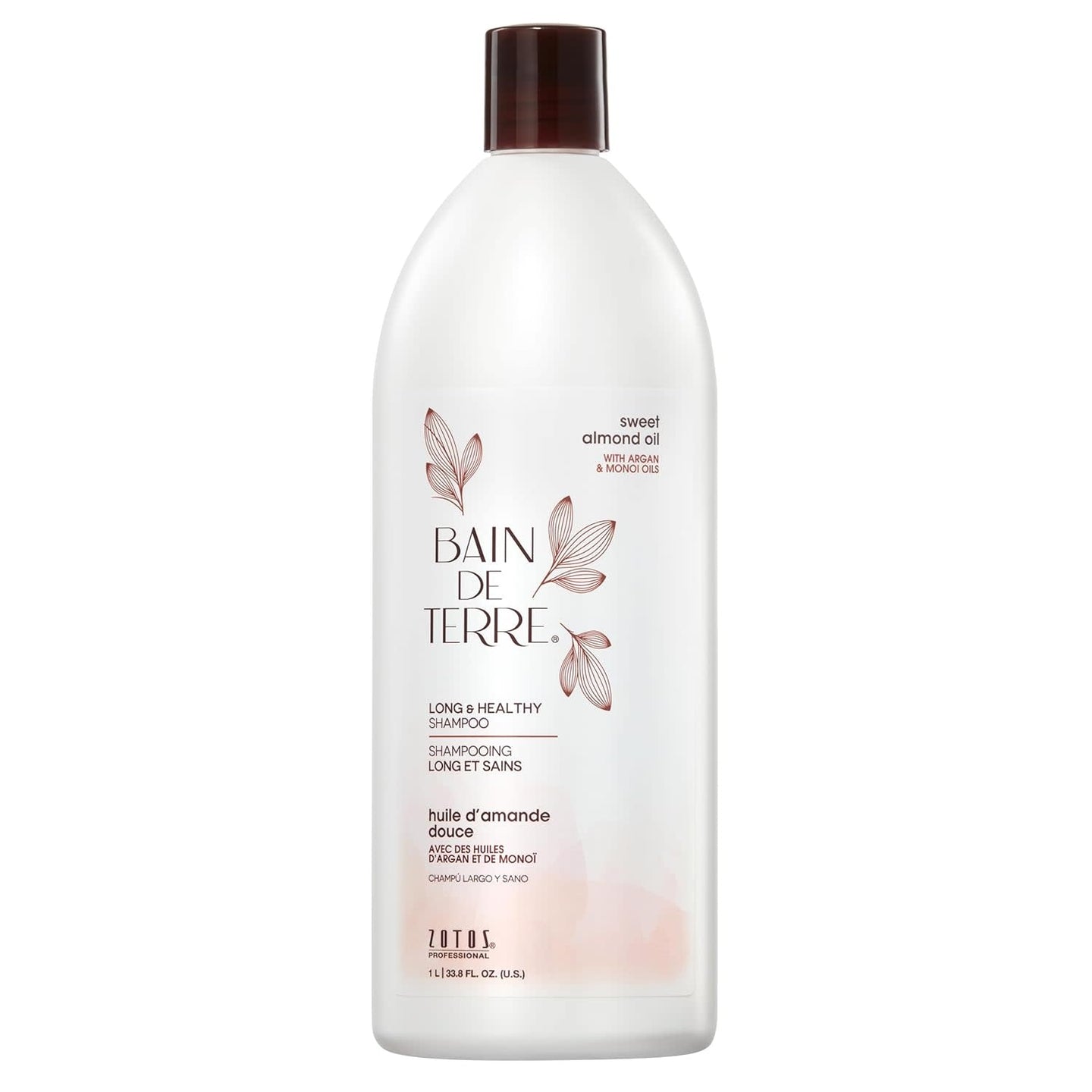 Bain De Terre - Sweet Almond Oil - Healthy & Long Hair Shampoo 1L