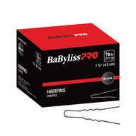 BabylissPro - Hairpins - Épingles gauffrurées noires 1 3/4'' boîte de 1/2lbs