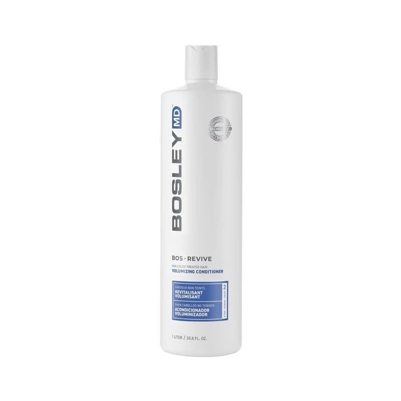 Bosley MD - Bleu - Bosrevive - Revitalisant volumisant pour cheveux Clairsemés non colorés 1L