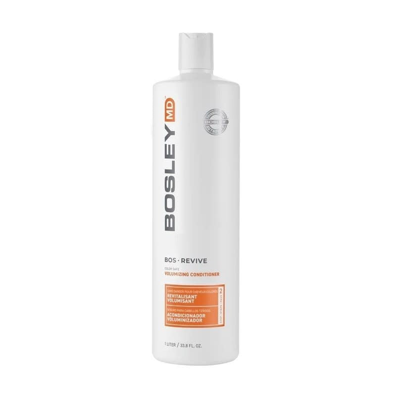 Bosley MD - Orange - Revitalisant Volumisant BOSRevive Pour Cheveux Clairsemés Colorés 1L