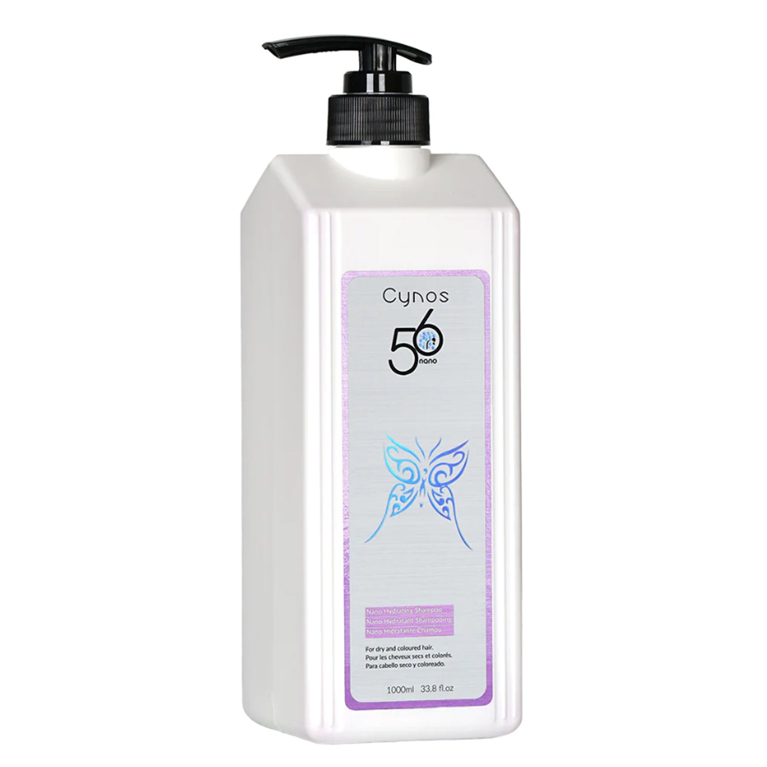 Cynos - Nano Hydratant - Shampooing pour cheveux secs et colorés 1L