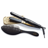 Olivia Garden - Travel Flat Iron 5/8 in + Detangling Brush Combo