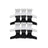 EPC - Pinces à mâchoires en plastique noir et blanche 12pcs