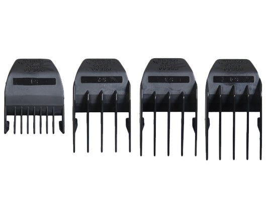 Wahl - Ensemble de 4 guides de coupe noirs